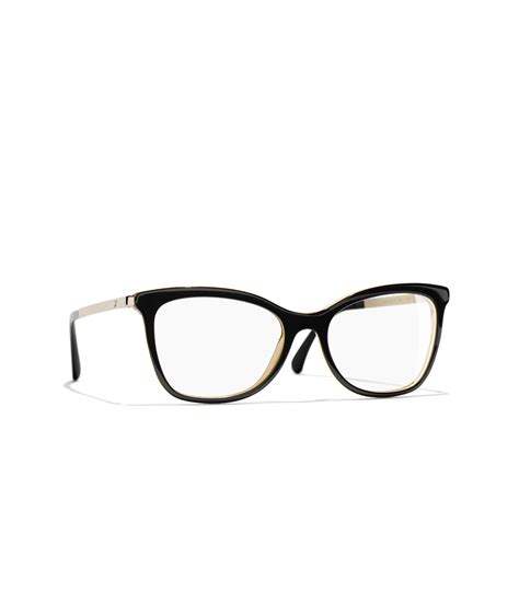 occhiali da vista farfalla chanel|Chanel Farfalla Occhiali da Vista 51mm Nero/Oro (3442 C622).